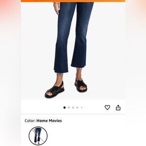 MOTHER Hustler Ankle Fray Jeans in Home Movies size 30